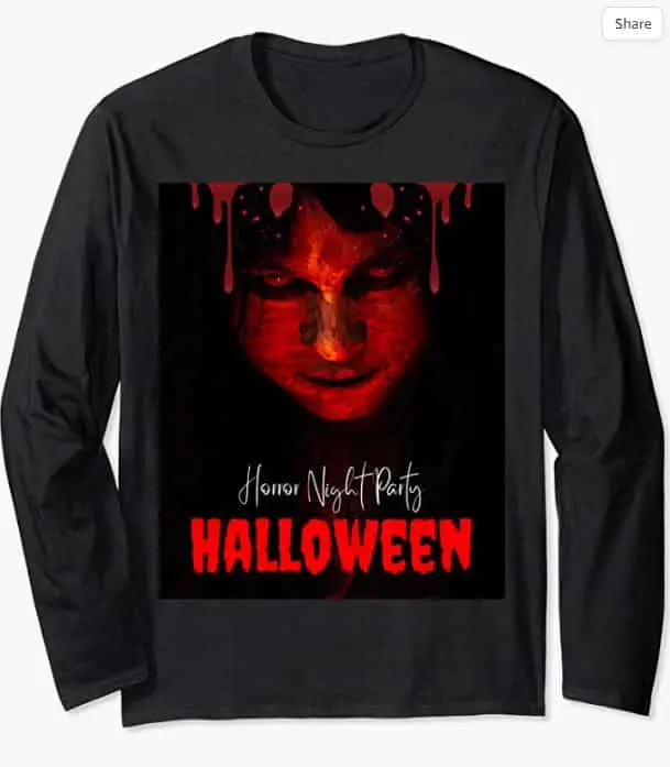 Halloween Long Sleeve T‑Shirt 1