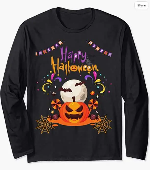 Halloween Long Sleeve T‑Shirt