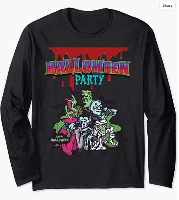 Halloween Long Sleeve T‑Shirt