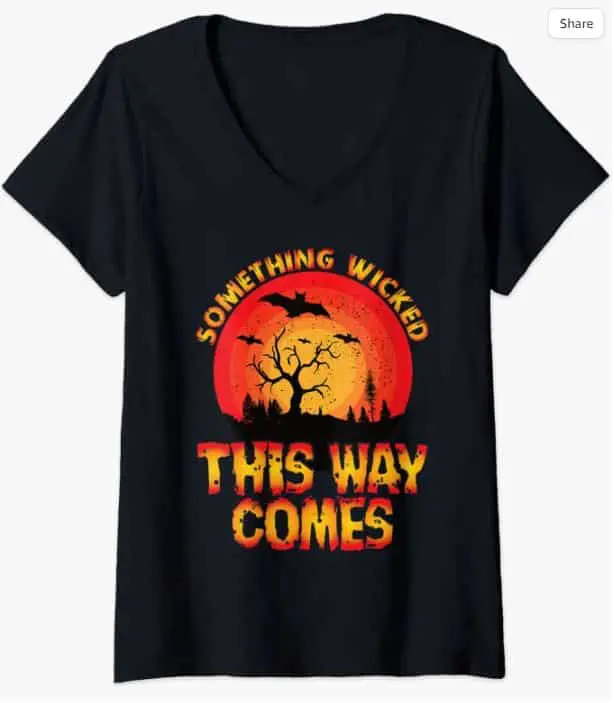 Halloween Witch V-Neck T-Shirt