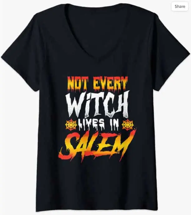 Halloween Witch V-Neck T-Shirt