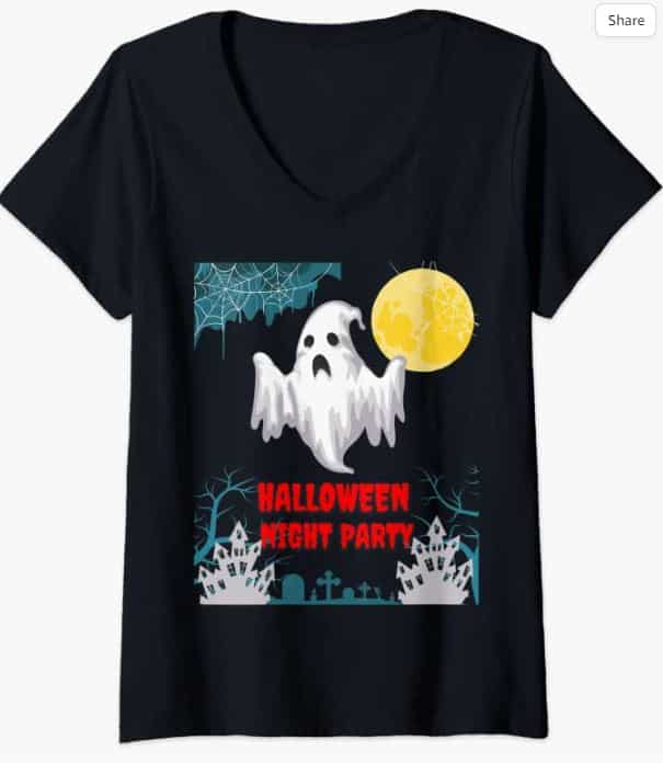 Halloween V-Neck t-Shirts 1