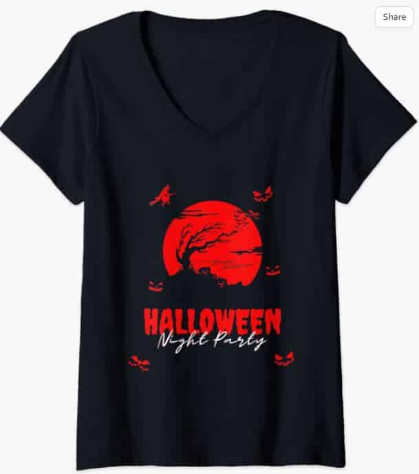 Halloween V-Neck t-Shirts 5